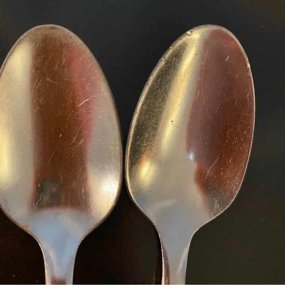 Set of 6 Vintage Oneida Thor Stainless Steel 6.25” Teaspoons 🥄